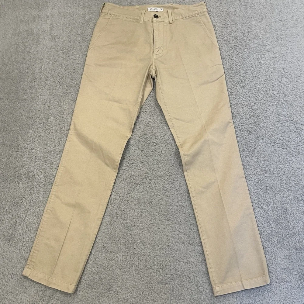 Saturdays NYC Chino Pants Mens 31x31 Beige‎ Cotton Twill Slim Fit